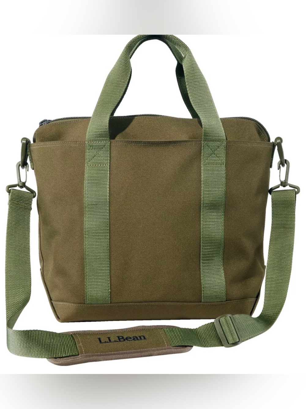 NWOT L.L. Bean LARGE Zip Hunter's Tote Bag With Strap - Picture 3 of 12